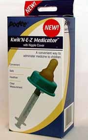 Extraño artículo para administrar medicinas a los bebés