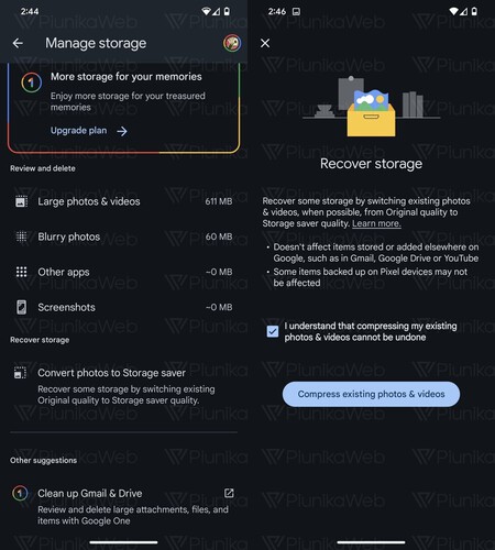 Google Fotos Ahorro Almacenamiento