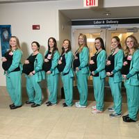 El embarazo es contagioso: nueve enfermeras de una maternidad están embarazadas a la vez y darán a luz entre abril y julio