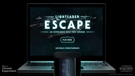 Google convierte tu móvil en un sable de luz con este experimento de Chrome basado en Star Wars