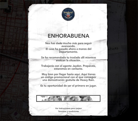 Consigue la demo de 'Heavy Rain', hoy