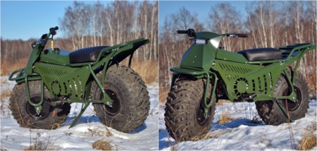 Taurus 2x2, la moto de Putin con tracción integral, desmontable, ligera y robusta