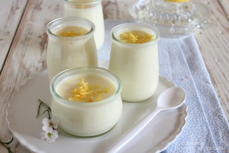 Panna cotta de limón. Receta