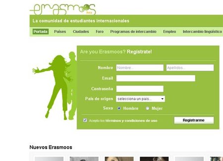 Erasmoos: comunidad de estudiantes viajeros