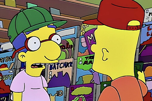 Mezcla de Robin y Spider-Man, este superhéroe de Los Simpson gustó tanto que incluso dio nombre a una banda de rock americana con millones de fans