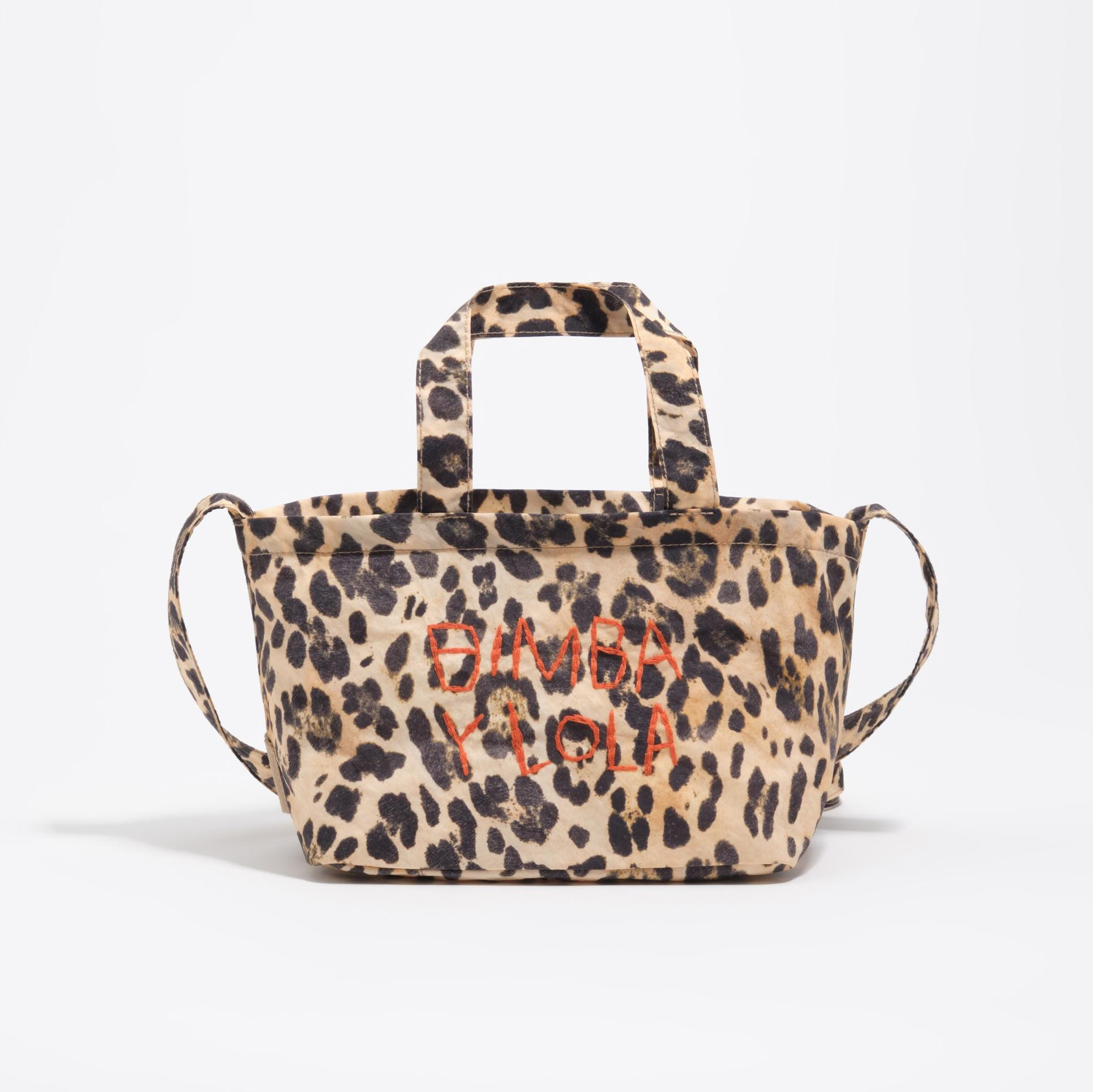 Bolso de mano mini con estampado de leopardo Bimba y Lola