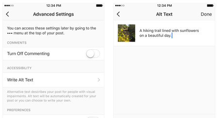 Instagram, más accesible: añade descripciones de texto generadas automática o manualmente