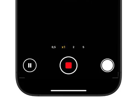 録画中にビデオを一時停止する