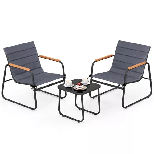 COSTWAY Conjunto Jardin Exterior de 3 Piezas