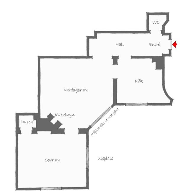 Un pequeño apartamento nórdico con espíritu mediterráneo, al que no le