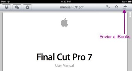 Cómo agregar documentos PDF a iBooks usando DropBox