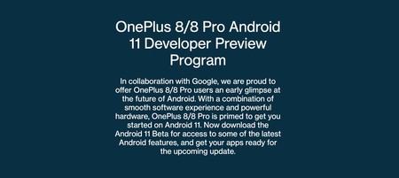 Oneplus 8 Android-OS 11 Beta