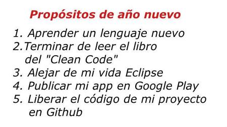 ¿Cuáles son tus propósitos como programador para este 2013?: la pregunta de la semana