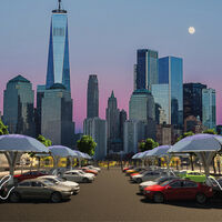 Hacen falta más puntos de carga y más producción de energía. Una posible solución con luces y sombras: los árboles solares