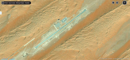 Bing maps desvela una base aérea norteamericana secreta en Arabia Saudí