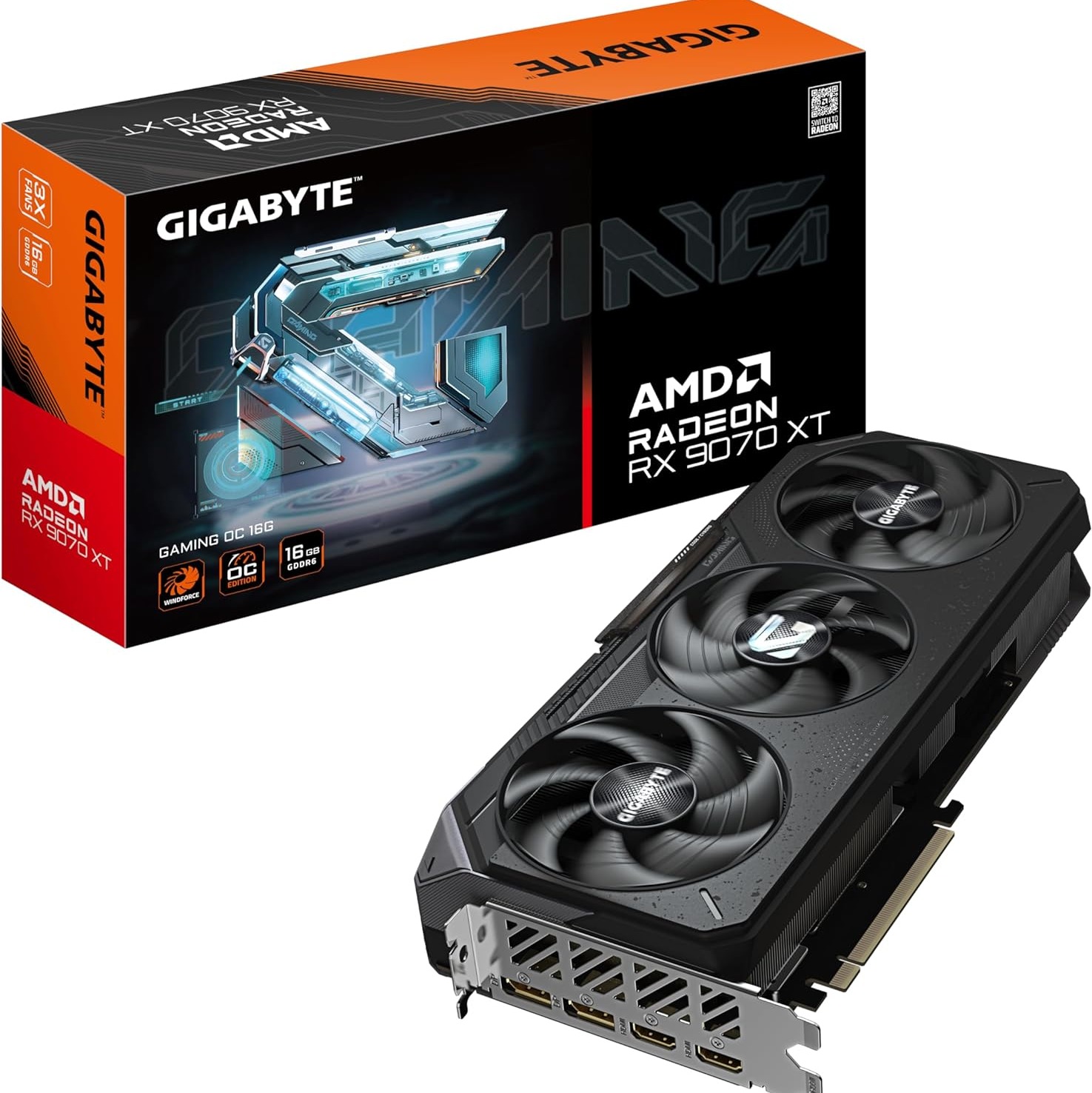 Gigabyte AMD Radeon RX 9070 XT GAMING OC 16GB GDDR6 FSR 4