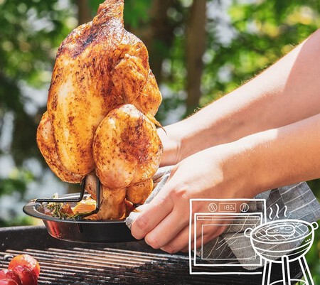 Asador De Pollos Para Horno Y Barbacoa Fackleman