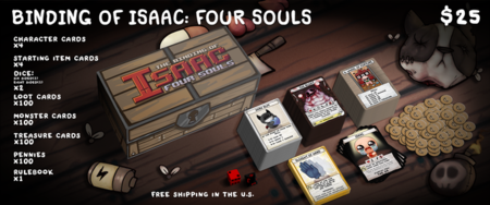 un juego de mesa basado en el popular roguelike 3 La unión de Isaac Four Souls 03