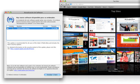 Actualización de software: Safari 3.2.3 y nueva beta de Safari 4