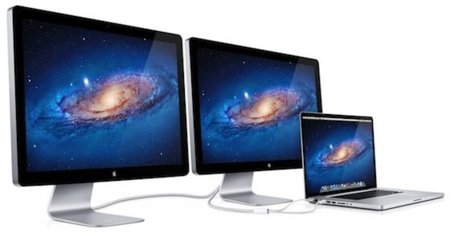 Apple incluirá en sus monitores LED Cinema display el conector Thunderbolt
