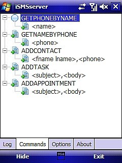 iSMSserver, control por SMS en Windows Mobile