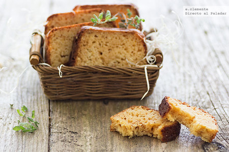 Cake de miel, limón y tomillo. Receta