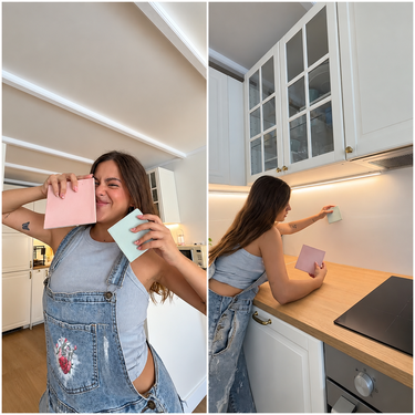 Andrea, la joven que ha reformado su cocina con sus propias manos: "Necesitaba un cambio y yo tenía bastante claro que necesitaba estas baldosas" 