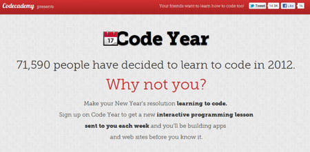 Cumple tu objetivo de aprender a programar en 2012 con Code Year