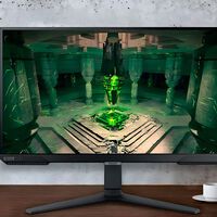 Monitor Samsung con 300 Hz de frecuencia de actualización  y HDR. Tiene 27 pulgadas y cupón de 45% de descuento 