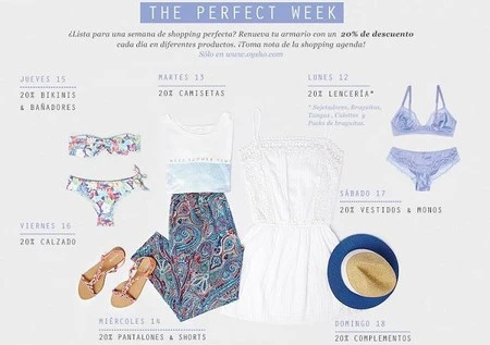 20 % de descuento cada día en 'la semana perfecta' de Oysho