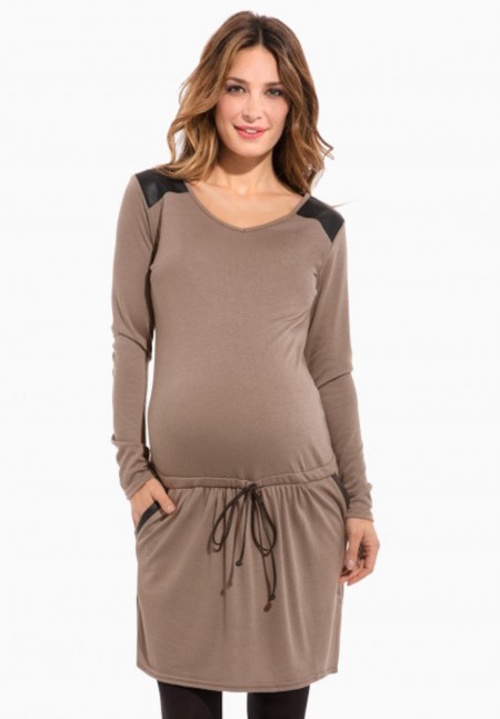 Vestido Premama Cuero