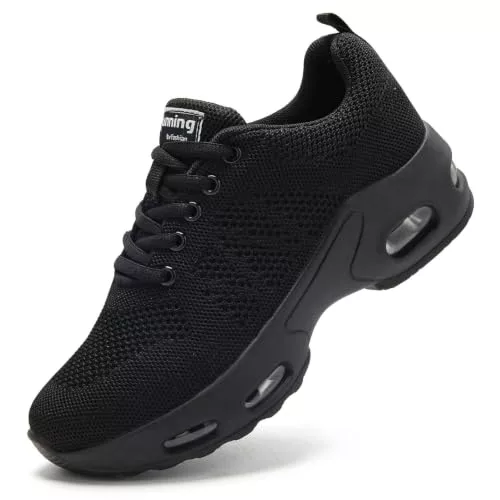 Myztra Zapatillas Deportivas Mujer Running Confort Todo Negro 35 EU