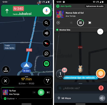 Spotify Google マップ Waze