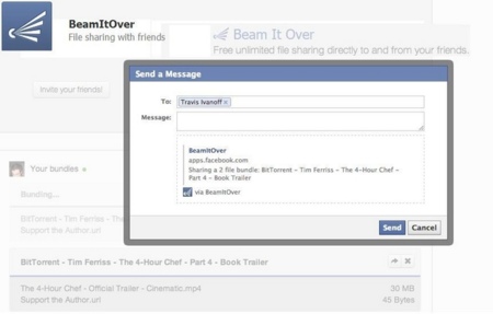 BitTorrent presenta BeamItOver, su aplicación para compartir archivos desde Facebook