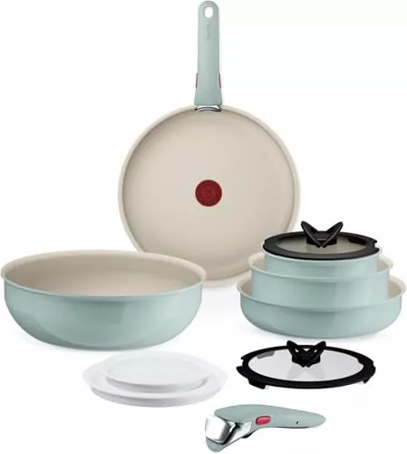 Tefal Ingenio Serenity - Juego de 5 Piezas + 6 Accesorios, Eucalipto