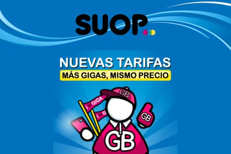 SUOP vuelve a aplicar otro aumento de gigas sin coste, y estrena 14 GB por 12,99 euros