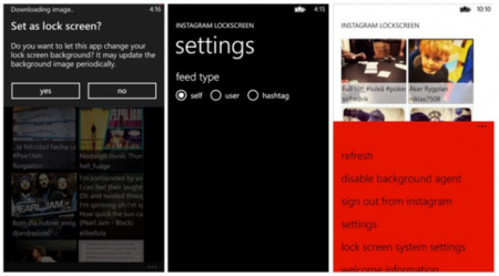 Instagram Lockscreen, aprovecha las imágenes de esta red social en tu Windows Phone