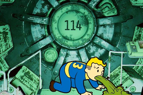 Se comió una caja de detergente porque la etiqueta decía que no lo hiciera. Con todo, era el mejor candidato para dirigir este refugio de Fallout 4