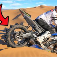 Tocando rodilla en el desierto con una Yamaha R6: este vídeo es lo más loco que vas a ver hoy