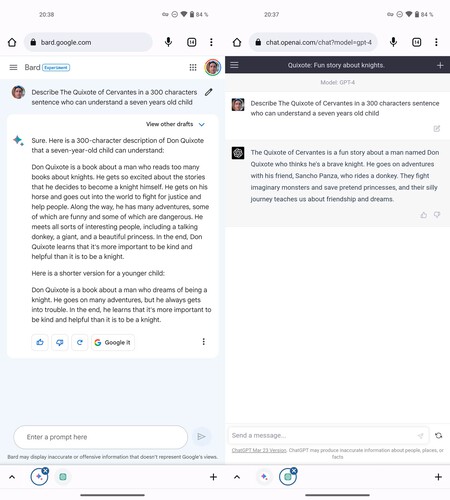 Chatgpt Google Bard