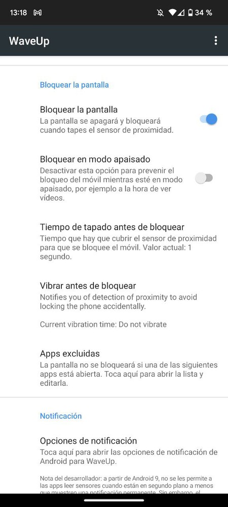 Modo Bolsillo Waveup App