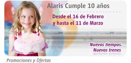 Renfe lanza descuentos del 40% del 16 de febrero al 11 de marzo