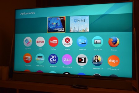 Algunos ejemplos de aplicaciones que ya vienen instaladas en el televisor, aunque podremos conseguir muchas más