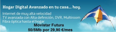 Movistar rebaja los 50 megas sobre FTTH durante 6 meses