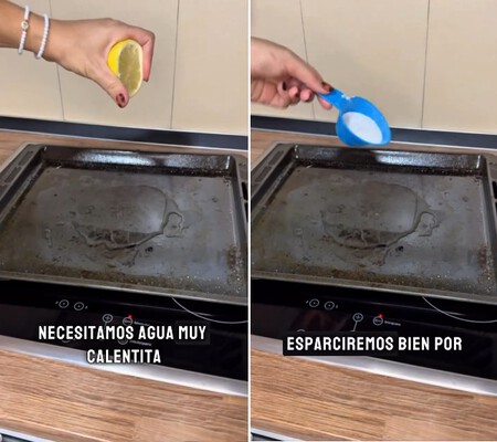 Limpieza bandeja horno