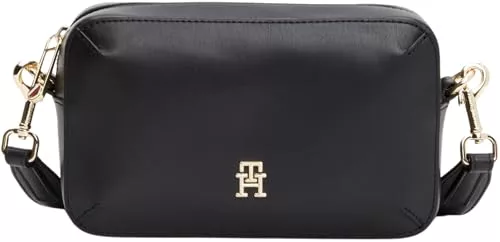 Tommy Hilfiger Bolso bandolera Mujer Chic Flap Crossover pequeño, Negro (Black), Talla Única
