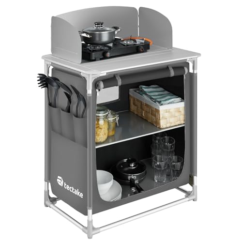 tectake® Cocina de Camping de Aluminio 