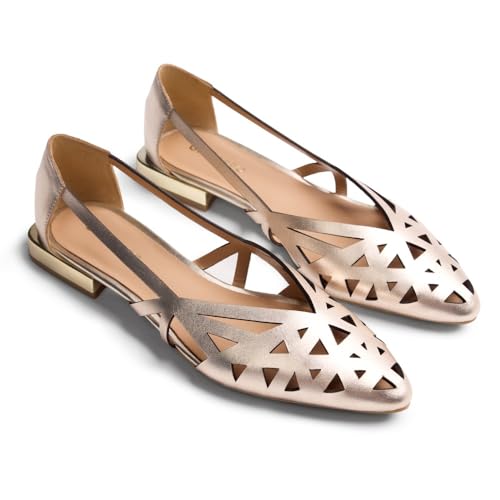 GIOSEPPO BUMALA, Zapatos Planos Mary Jane Mujer, Platino, 38 EU