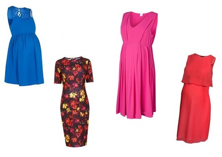 vestidos cortos embarazadas boda día