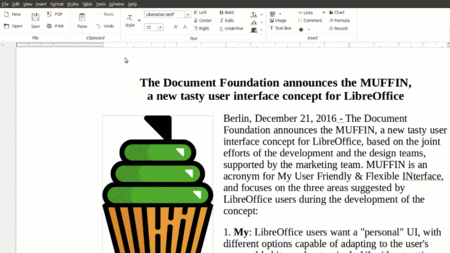 LibreOffice presenta sus interfaces MUFFIN, cuatro nuevos aspectos para adaptar la suite a tu gusto